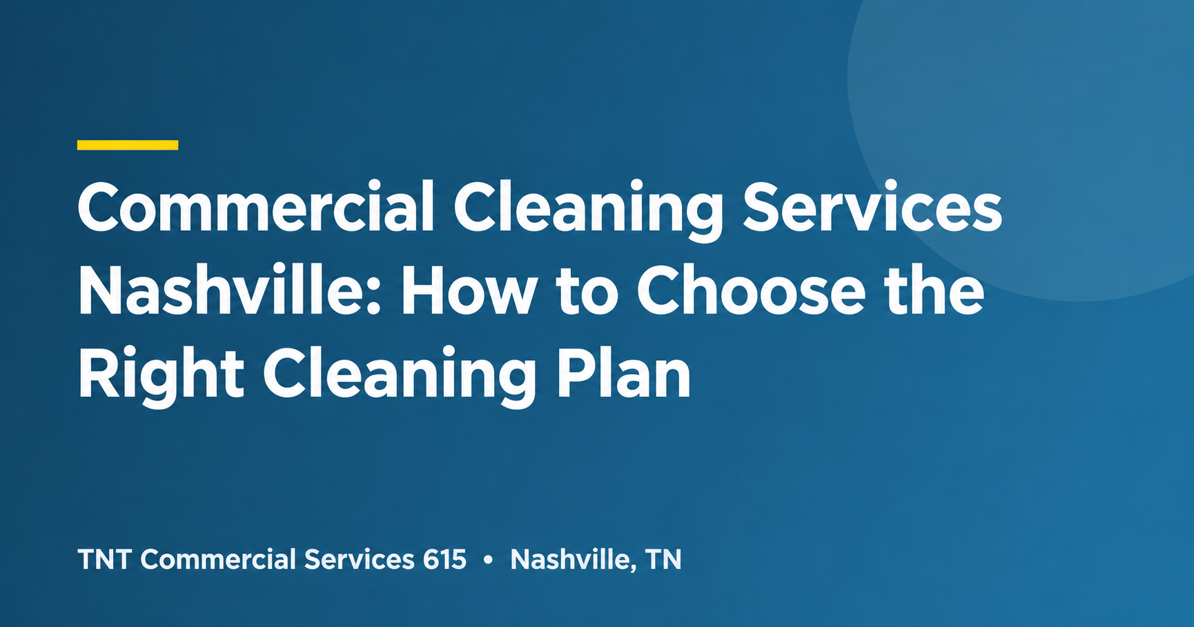 commercial cleaning services nashville