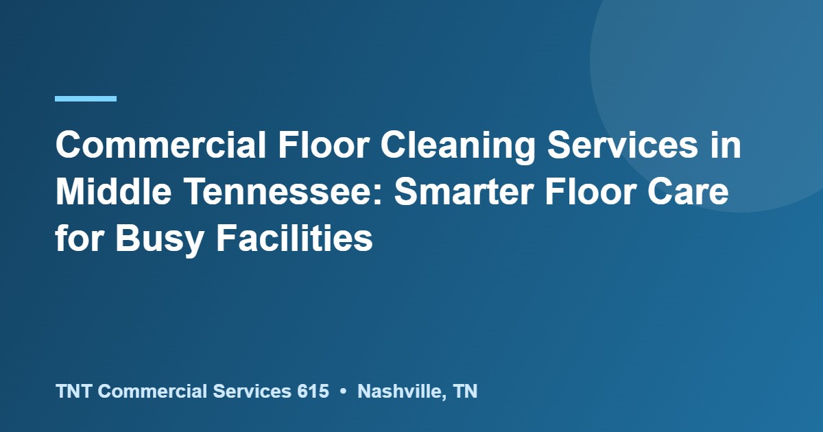 commercial floor cleaning services