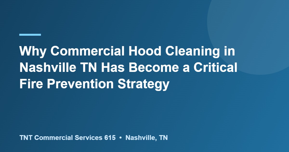 commercial hood cleaning in nashville tn