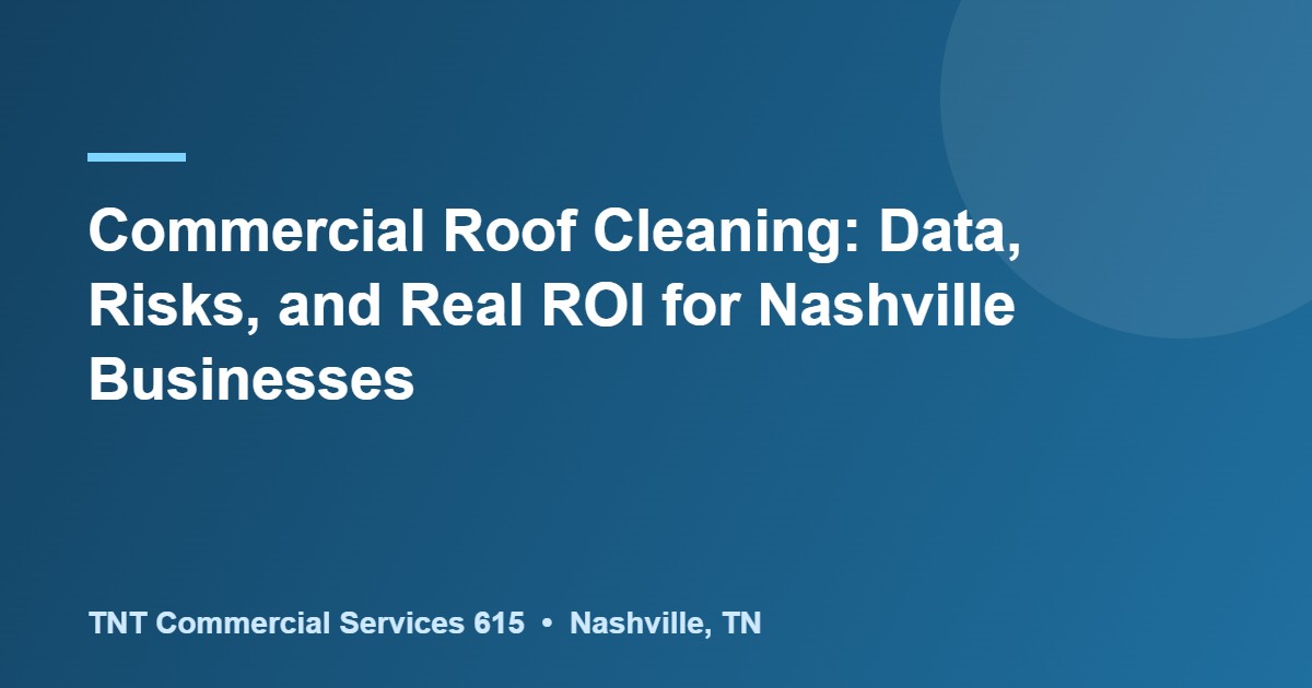 commercial roof cleaning