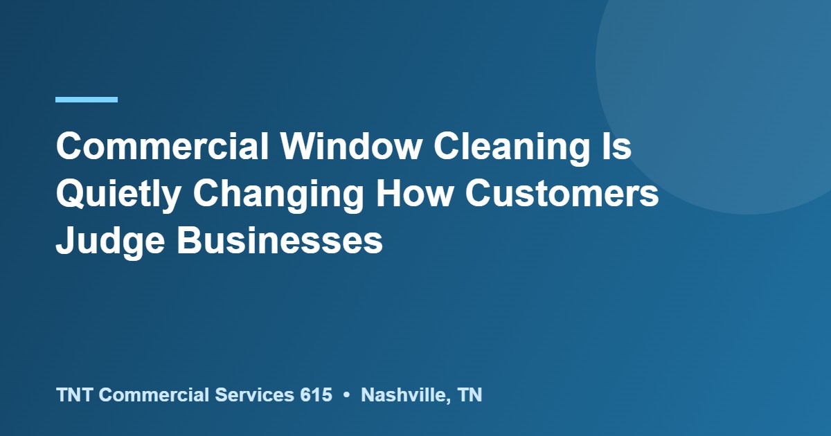 commercial window cleaning