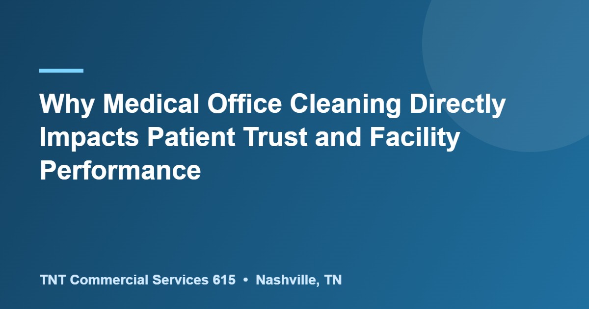 medical office cleaning