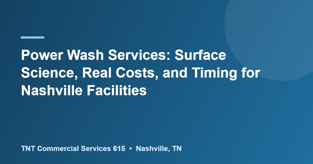 power wash services